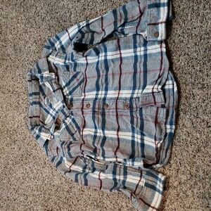 Toddler boys plaid shirt